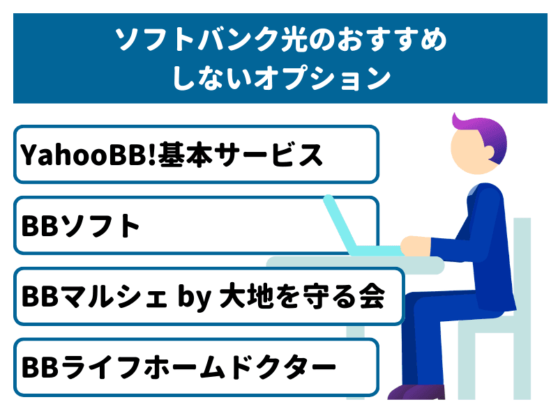 ソフトバンク光のおすすめしないオプション