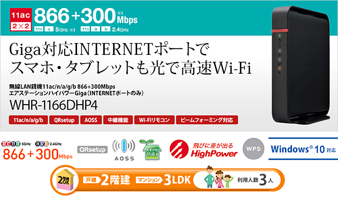 高速無線LANルーター