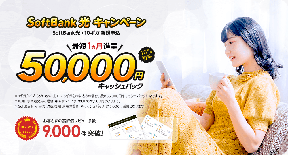 ソフトバンク光キャンペーン特典