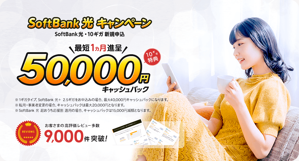 ソフトバンク光キャンペーン特典